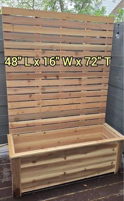 Cedar Wood Planter BoxesTrellises and more