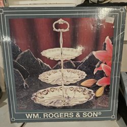 3 Tiered Silver Plated Server, NIB 