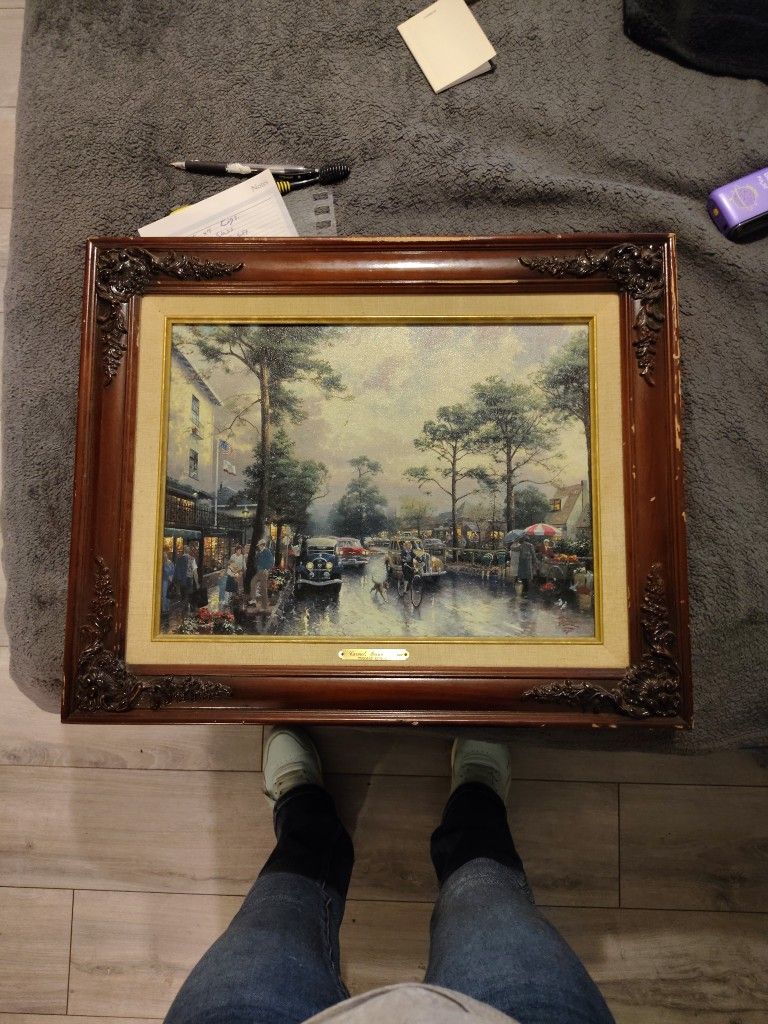 Thomas Kinkade Print Of Carmel Ocean Ave