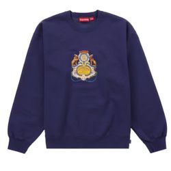 Supreme Crest Crewneck Navy 