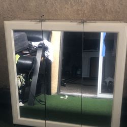 Three Door Mirror Cabinet 