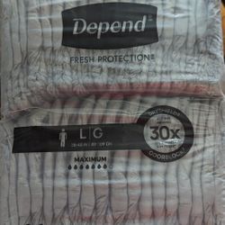 Men's Size Large Depends 