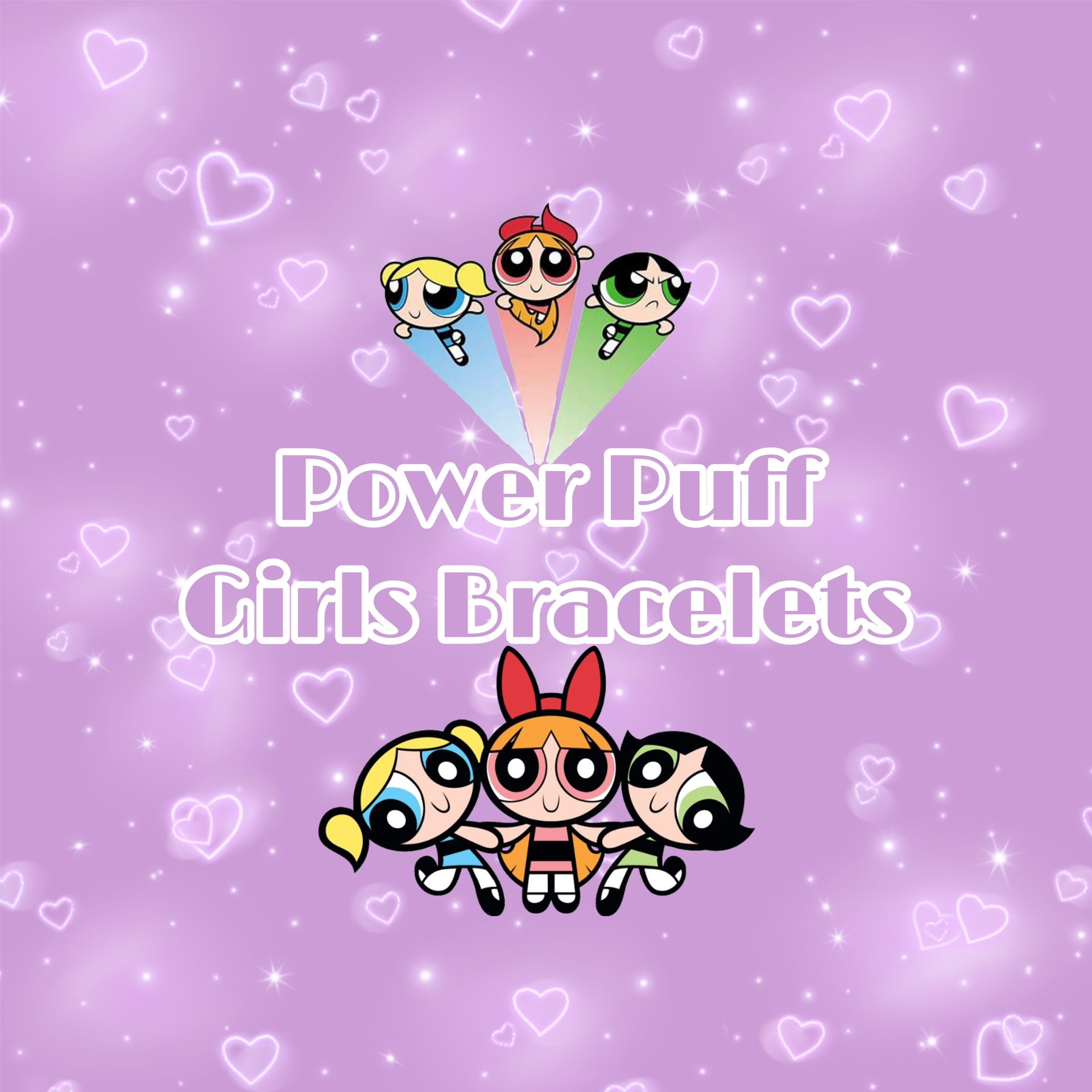 Power Puff Girls Charm Bracelets