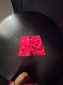 Stunny Red Seamless Biker Shorts