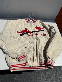 Vtg 90s Mirage St Louis Cardinals 1934 World Series Jacket Men XL Reversible
