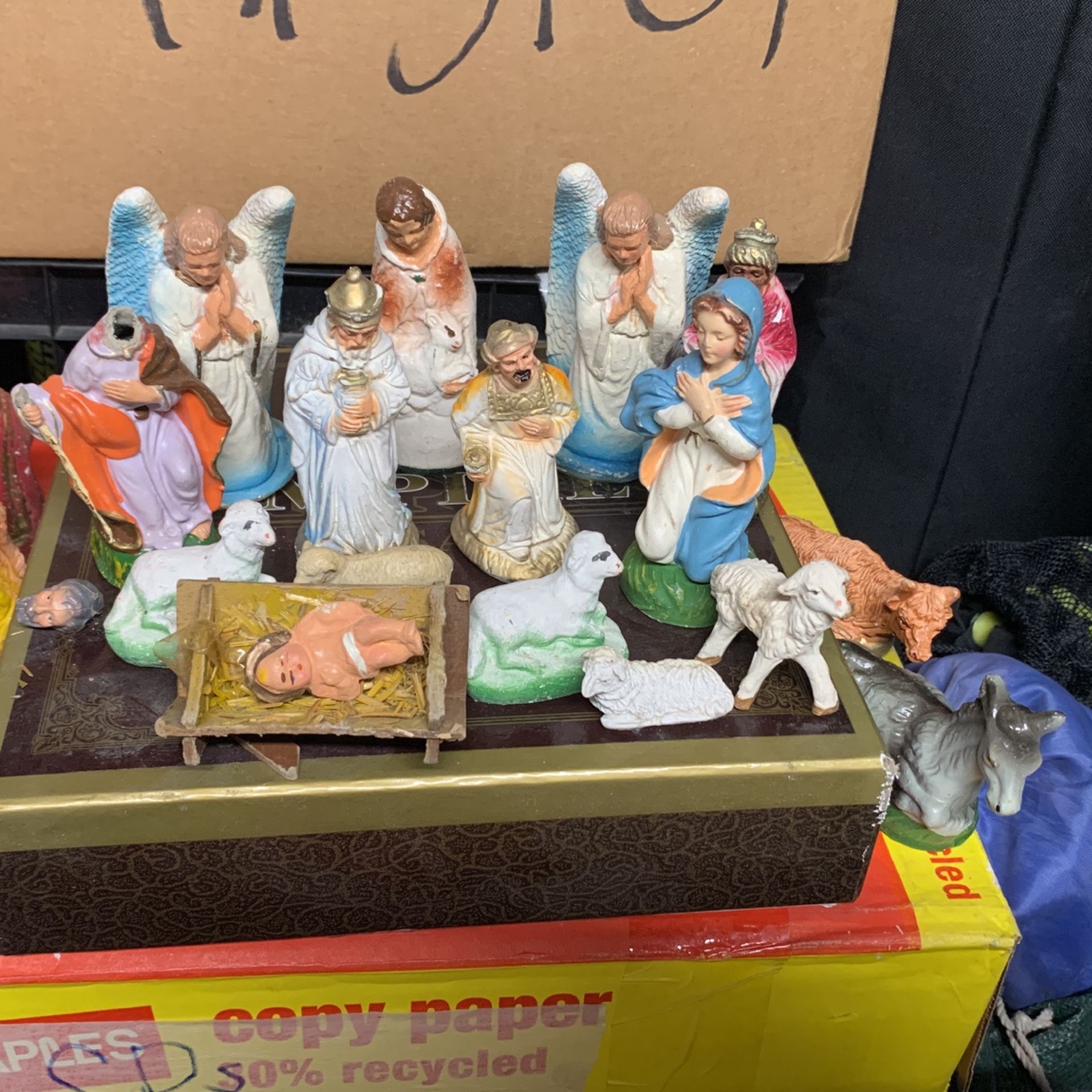 Vintage Nativity Set