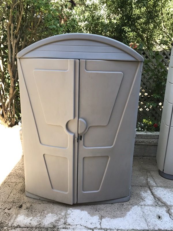 Step2 outdoor storage shed bin shelf