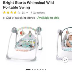 Portable Baby Swing 