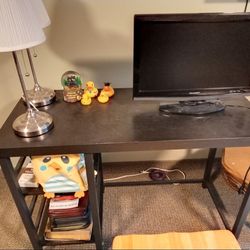 Black Desk With Chair
