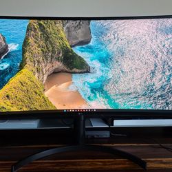 LG 34" Curved UltraWide WQHD Monitor - USB-C (34WN80C)