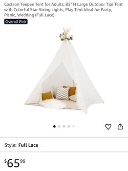 New Adults teepee .