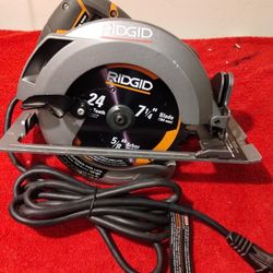 Corded 71/4 Ridgid Circular Saw $75