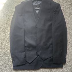 Black Suit With Black Vest