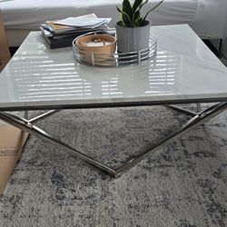 Marble Top Coffee Table And Side Table