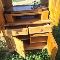 Solid Wood TV - Computer - Wardrobe  Cabinet 
