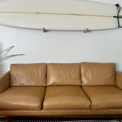 Brown Leather Sofa