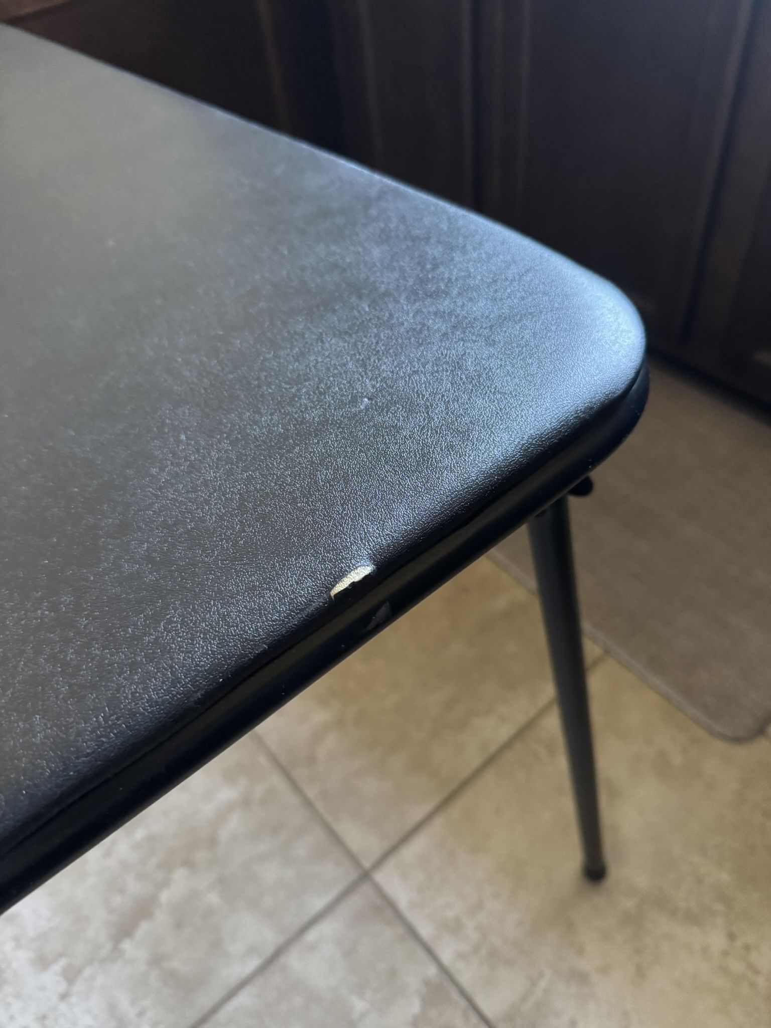 Leather Folding Table 