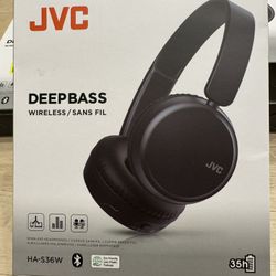 JVC Deep Bass Wireless Headphones, Bluetooth 5.2, Built-in EQ (Bass/Clear/Normal), Multi-Point Connection, Voice Assistant Compatible, 35 Hour Battery