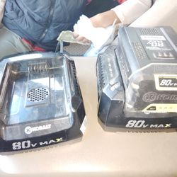 Kobalt 80 Watt Battery Plus Two Chargers