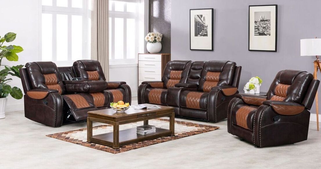 Sofa Set 3pcs RECLINER New. FREE Delivery