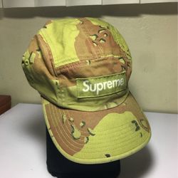 Supreme Overdyed Camo Camp Cap