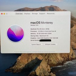 MacBook Pro i9 Super Fast Like New Dual Boot (Windows 10)