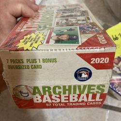 2020 Baseball Card Box