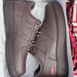 Nike Supreme Air Force One Baroque Brown