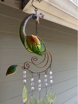 Peacock windchime 26”
