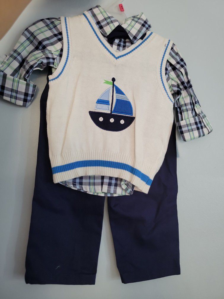 Baby/toddler Sweater Vest Set 