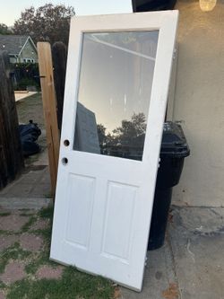 House Garage Entry Door With Glass 32 X 79