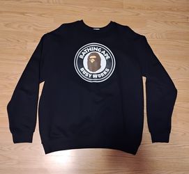 A Bathing Ape BAPE Busy Works Crew Neck Sweatshit size XXL (Fits like a XL) 