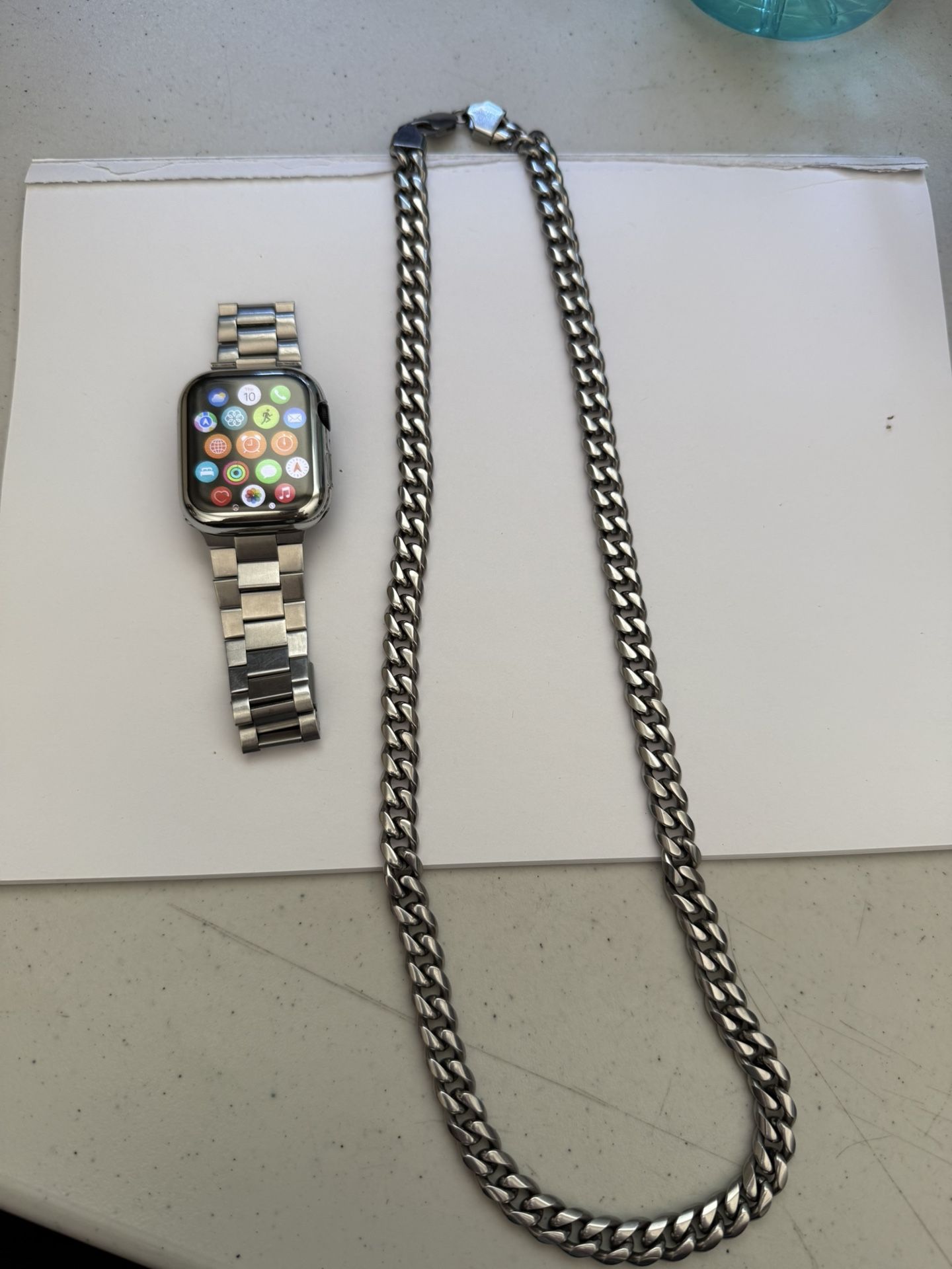 Apple Watch Sterling Silver Necklace Matching
