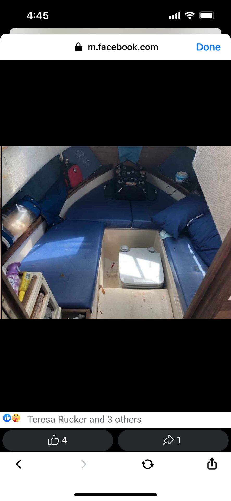 1988 Grady white 25’ cabin cruiser