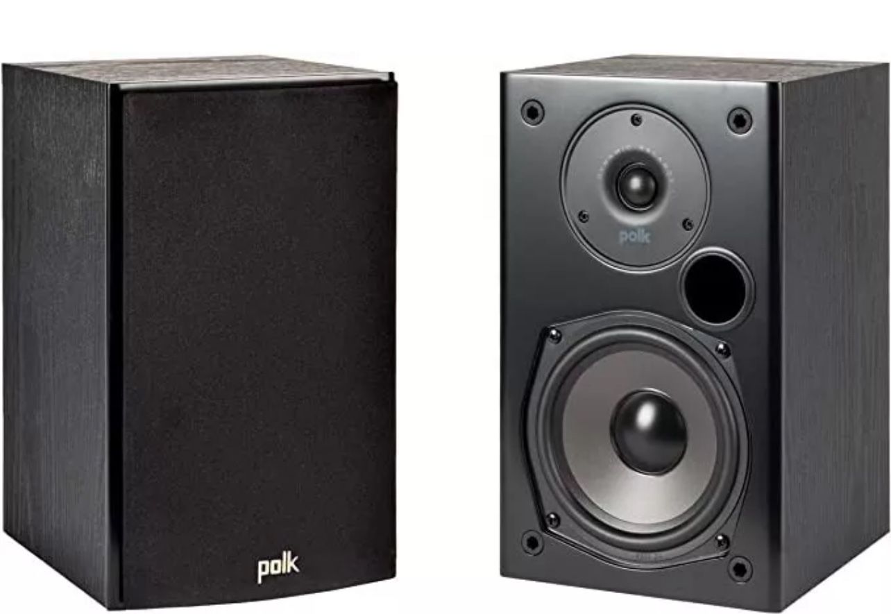 Polk Audio T15 100W Bookshelf Speakers (pair) - Dolby and DTS Surround