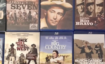 21 Classic Western Blu Ray Movies 1950s 60s - Current Excellent Condition