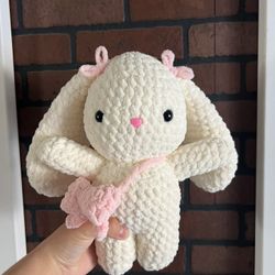 Plushie Bunny With Bow 🎀