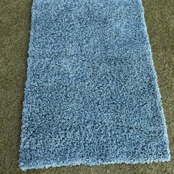 Unique Loom Solid Shag Collection Area Rug (3' x 5' Rectangle, Teal Blue)