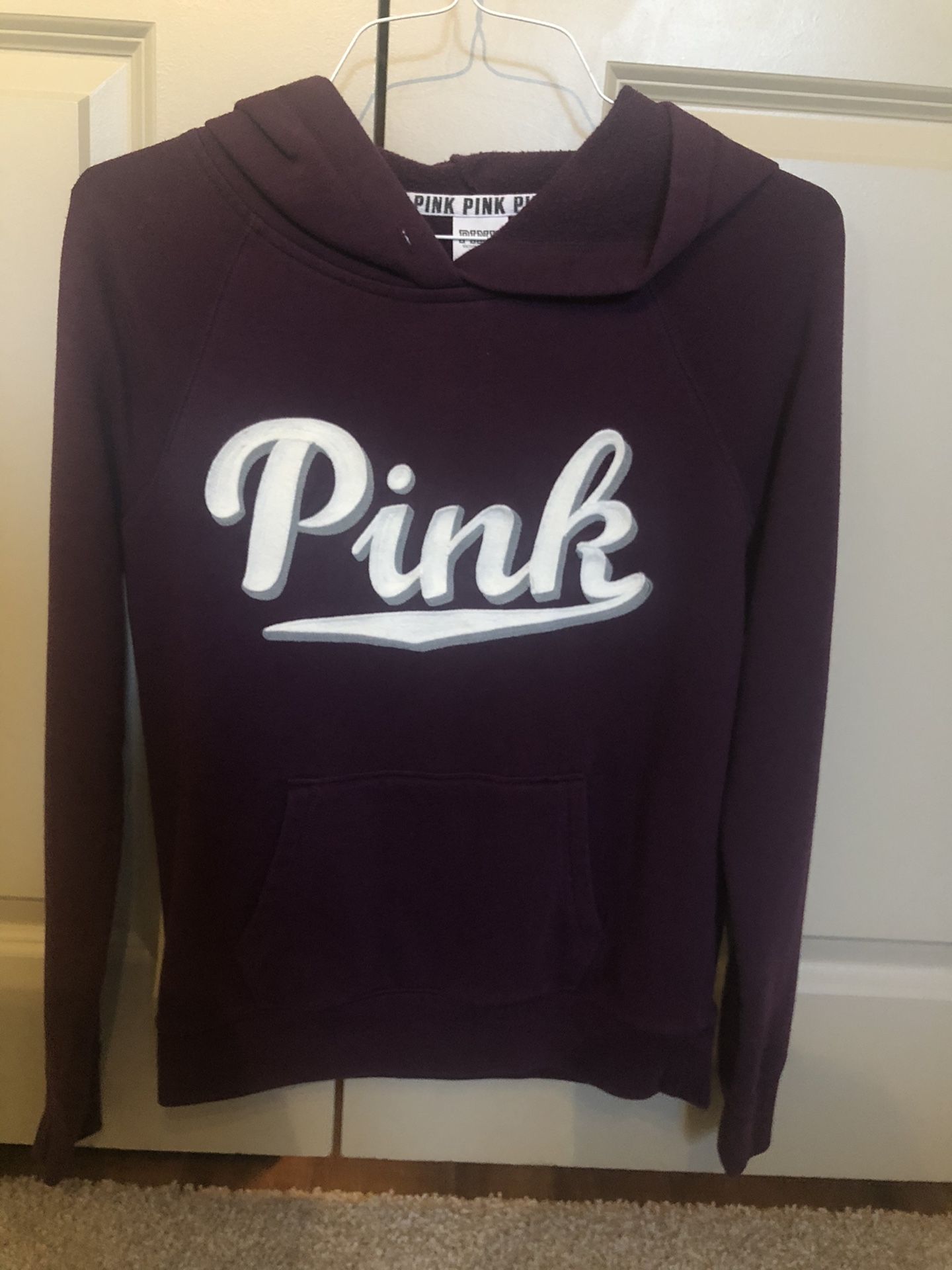 Pink Victoria Secret hoodie size S