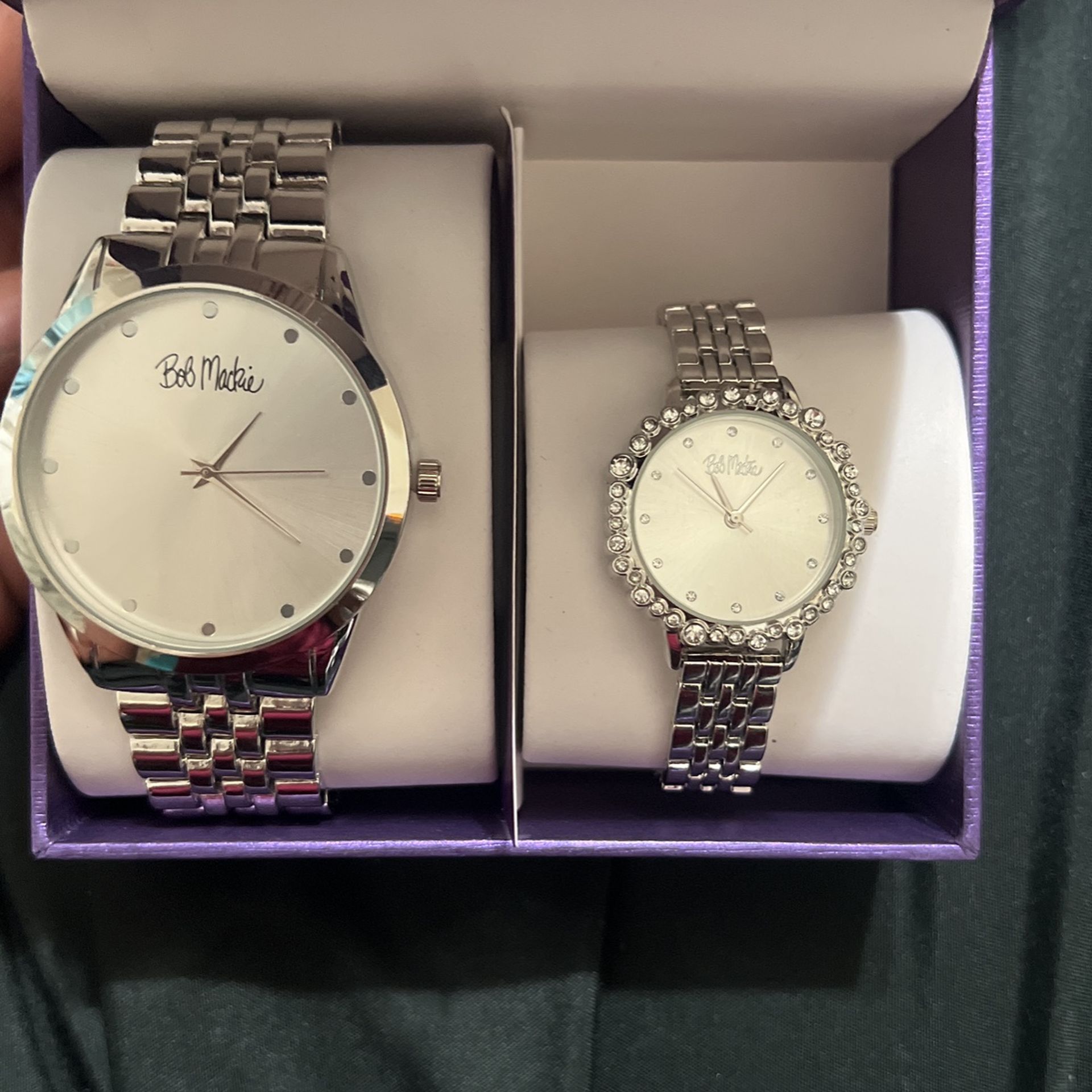 Brand New Bob Mackie His & Hers Watches