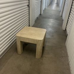 Travertine  Side Table 