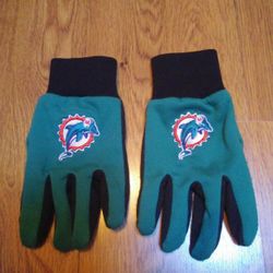 Forever Collectables Miami Dolphins Gloves