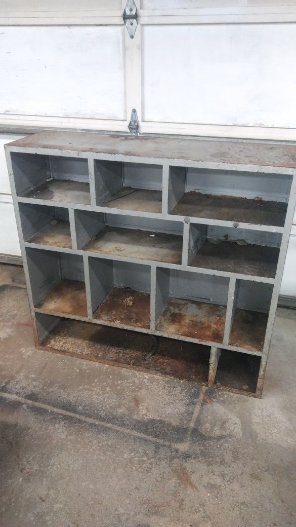 Steel storage unit shelf