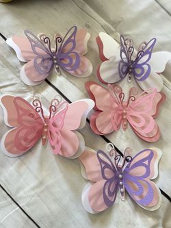 Paper butterflies