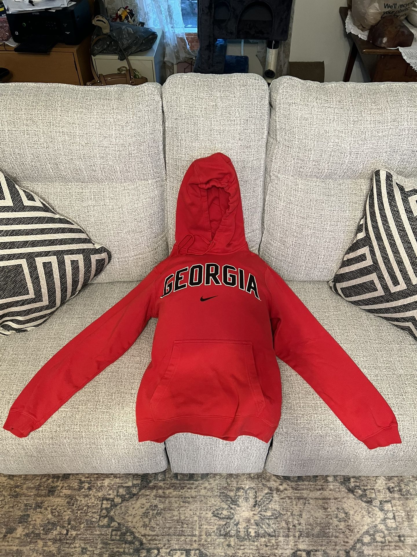 UGA Red Hoodie Sweatshirt Small