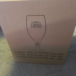 Stella Artois Beer Glasses 6 Pack 