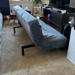 [FREE] Ikea BALKARP Futon With Blue Velvet Slipcover