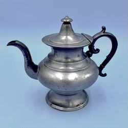 Antique Britannia Pewter Coffee Tea Pot Circa 1856 or older