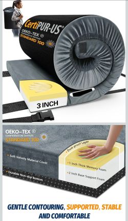 Camping memory foam mattress