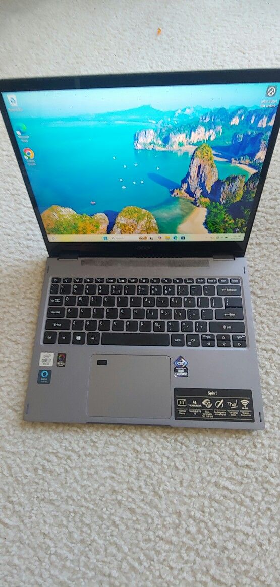ACER SPIN 5 14" TOUCHSCREEN LAPTOP INTEL CORE i7 16Gb ram 512ssd & CHARGER Windows 11, Stylus Pen, No Issues
